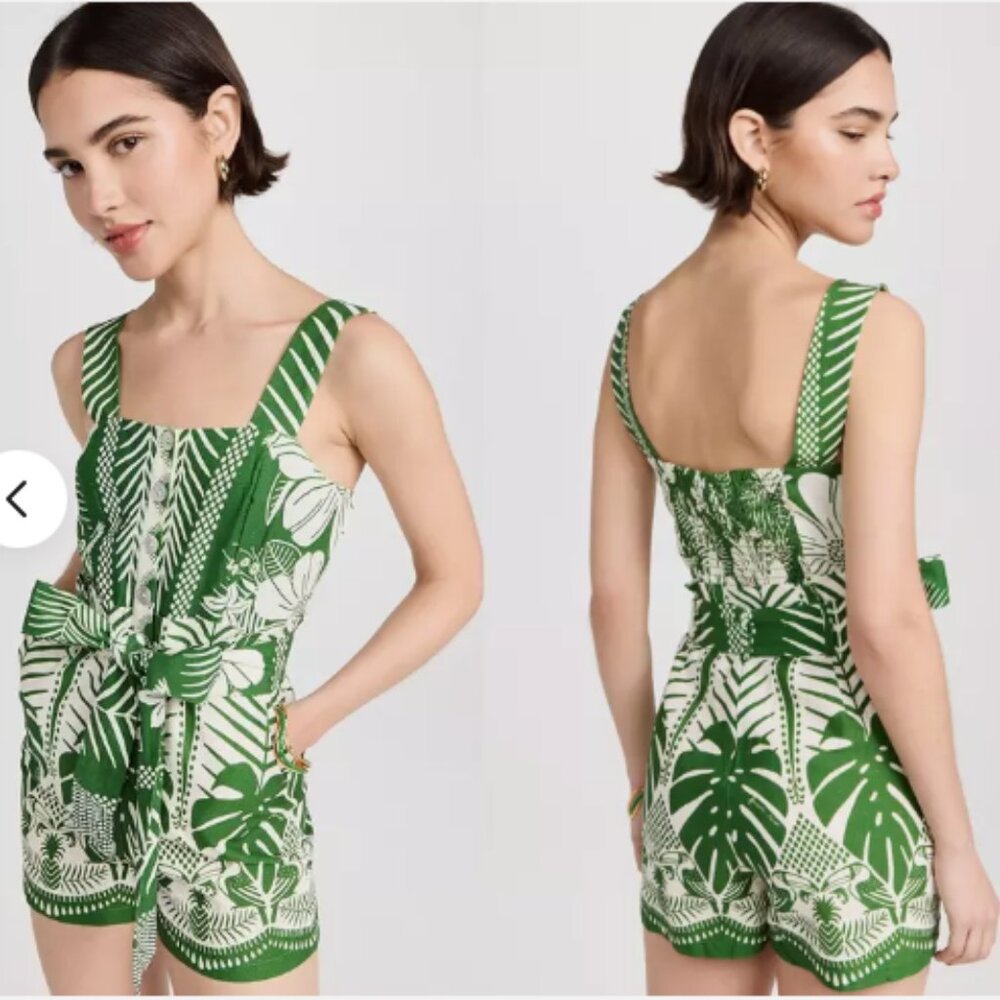 Rachel Zoe Linen Romper NWT